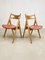 Sillas de comedor Sawbuck danesas Mid-Century de Hans Wegner. Juego de 4, Imagen 6