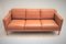 Vintage Scandinavian Havana Leather Sofa from DLG Borge Mogensen, Image 2