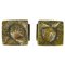 Maniglie in bronzo con rilievi brutalisti, set di 2, Immagine 1