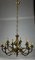 Lampadario in ottone a 12 luci, Italia, anni '60, Immagine 7