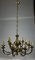 Lustre en Laiton avec 12 Lampes, Italie, 1960s 6