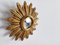 Mid-Century Golden Sunburst Mirror, 1960s, Image 10