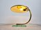 Lámpara de escritorio Bauhaus Art Déco de latón, años 30, Imagen 3