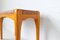 Scandinavian Modern Stool in Pine and Leather, 1970s 5