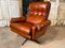 Mid-Century Danish Leather Lounge Swivel Arm Chair, 1960 8