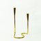 Scandinavian Brass Serpentine Candlestick for Illums Bolighus, Denmark 2