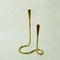 Scandinavian Brass Serpentine Candlestick for Illums Bolighus, Denmark, Image 9