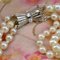 French Triple Strand Cultured Pearl Necklace, 1960s 13