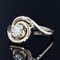20th Century French Diamond 18 Karat Yellow Gold Swirl Ring 4