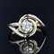 20th Century French Diamond 18 Karat Yellow Gold Swirl Ring, Image 3