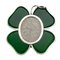 Silver Table Clock in the Shape of a Clover with Enamel from Horton & Allday, Birmingham, 1896, Image 1