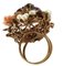 Diamonds Rose Gold and Silver Ring, Image 4