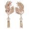 14 Karat Rose Gold Dangle Earrings, Set of 2 1