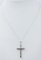 9 Karat White Gold Cross Diamond Pendant Necklace, Image 4
