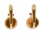 12 Karat Retro Yellow Gold Earrings, Set of 2, Image 3