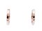 18 Karat Rose Gold Diamond Hoop Earrings, Set of 2 3