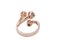 18 Karat Rose Gold Diamond Ring 4