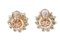 14 Karat Rose Gold Diamond Stud Earrings, Set of 2 3