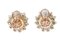 14 Karat Rose Gold Diamond Stud Earrings, Set of 2, Image 3