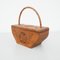 Rustic Primitive Wood Hand Carved Basket, 1950s 8