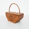 Rustic Primitive Wood Hand Carved Basket, 1950s, Image 8