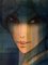 Sacha Chimkevitch, Rubia con grandes ojos almendrados, Acuarela original, Imagen 3