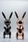 Große Rabbit Roségold Skulptur von Editions Studio 6