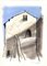 Georges Laporte, The Little Church, 1974, Original Pastel Drawing, Immagine 1