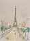 Maurice Utrillo, Paris Capitale, La Tour Eiffel, 1955, Color Lithograph on BFK Rives Paper 3