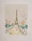Maurice Utrillo, Paris Capitale, La Tour Eiffel, 1955, Color Lithograph on BFK Rives Paper 1