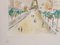 Maurice Utrillo, Paris Capitale, La Tour Eiffel, 1955, Color Lithograph on BFK Rives Paper 4