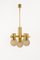 Stunning Sciolari Brass Chandelier, Italy, 1960s, Image 3