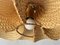 Lámpara colgante Mid-Century grande de mimbre, años 60, Imagen 7