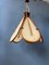 Mid-Century Bamboo Fan Pendant Lamp in the style of Ingo Maurer 6
