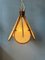 Mid-Century Bamboo Fan Pendant Lamp in the style of Ingo Maurer 2