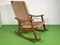 Vintage Rocking Chair with Cord Wickerwork, 1960 1