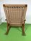 Vintage Rocking Chair with Cord Wickerwork, 1960 6