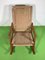 Vintage Rocking Chair with Cord Wickerwork, 1960 4