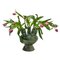 Niederländische grün schillernde Tulip Vase aus Keramik von Mobach 3