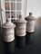 Pots Vallauris en Céramique avec Couvercles, Set de 3 2