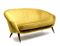 Golden Velvet Tellus Sofa by Folke Jansson for S.M. Wincrantz, 1950s 3