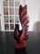 Skandinavische Vogel Skulptur aus Holz 1