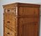 Art Nouveau Solid Pitchpin Undender Bamboo Spirit Cabinet, 1900s 12