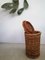 Large Italian Hand-Woven Willow Basket with Lid, 1950s 11