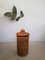 Large Italian Hand-Woven Willow Basket with Lid, 1950s, Image 1