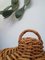 Large Italian Hand-Woven Willow Basket with Lid, 1950s, Image 16