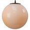 Vintage European White Opaline Pendant Light, Image 3