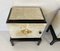 Italian Art Deco Nightstands in Black Lacquer and Gold, 1930s, Set of 2 5