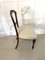 Antique Victorian Quality Carved Walnut Dining Chairs, Set of 4 4