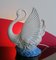Vintage American Ceramic Swan Table Lamp, 1980s 1